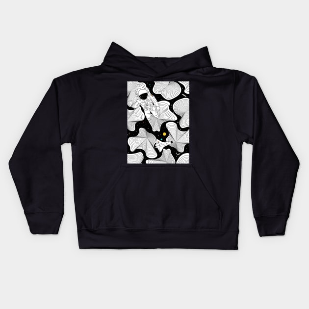 Worlds Apart Kids Hoodie by normanduenas